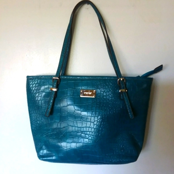 NINE WEST purse. Rich turquoise color. - Picture 1 of 5